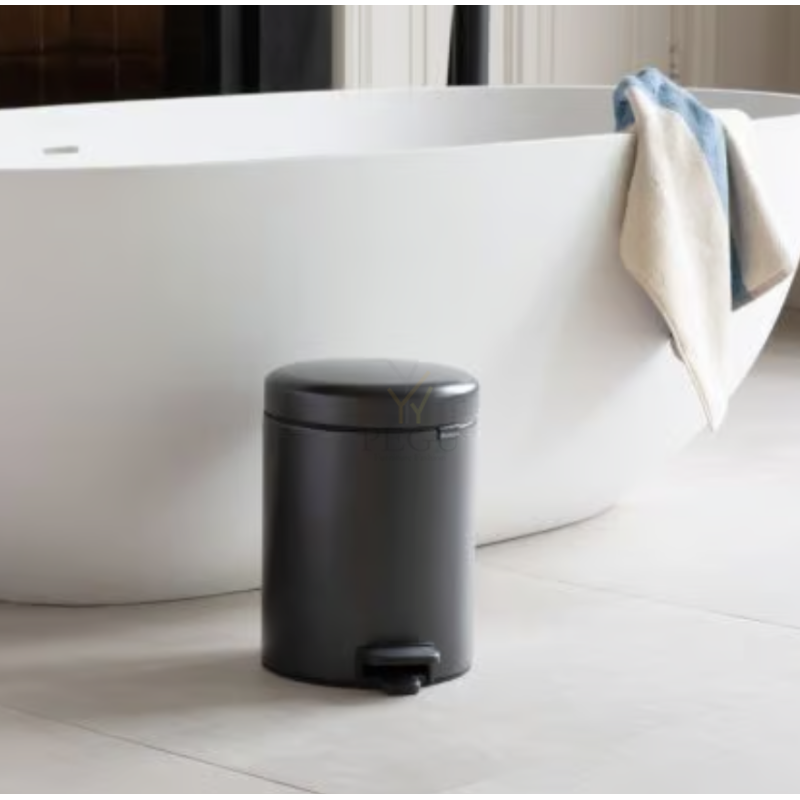 Newicon Brabantia prügikast 5l, pedaaliga vaikselt sulguv Confident Grey