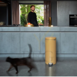 Newicon Brabantia pedaaliga prügikast 30l, vaikselt sulguva kaanega Warm Gold