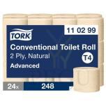 Tork Natural Conventional Advanced T4 2-слойная туалетная бумага в рулонах, натуральный цвет, 24×34,72 м