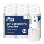 Tork Soft Conventional Premium T4 3-слойная обычная туалетная бумага в рулонах, 42×34,72 м