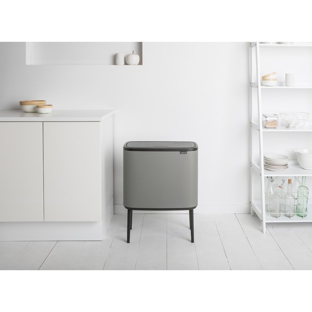 Brabantia - 130267 - Poubelle Bo Touch Bin Hi, 60L, Matt Steel